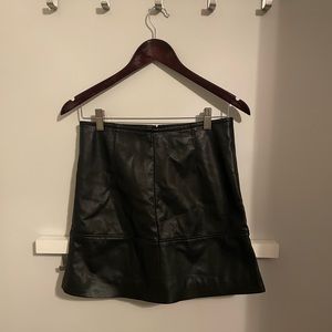 H&M vegan leather skirt
